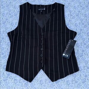 Broadway pinstripes vest size M